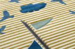 Dětský kusový koberec Petit Sail boat gold - 120x170 cm