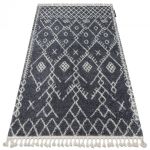 Kusový koberec Berber Tanger B5940 grey and white - 140x190 cm