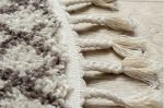 Kusový koberec Berber Tanger B5940 cream and brown kruh - 120x120 (průměr) kruh cm