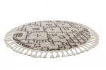 Kusový koberec Berber Tanger B5940 cream and brown kruh - 120x120 (průměr) kruh cm