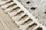 Běhoun Berber Syla B752 dots cream - 80x200 cm