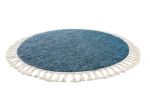 Kusový koberec Berber 9000 blue kruh - 160x160 (průměr) kruh cm