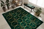 Kusový koberec Emerald 1010 green and gold - 140x190 cm