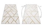 Kusový koberec Emerald geometric 1012 cream and gold - 200x290 cm