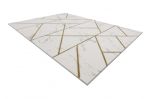Kusový koberec Emerald geometric 1012 cream and gold - 80x150 cm