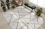 Kusový koberec Emerald geometric 1012 cream and gold - 140x190 cm