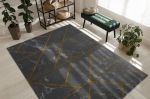 Kusový koberec Emerald geometric 1012 grey and gold - 160x220 cm