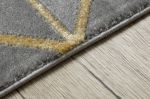Kusový koberec Emerald geometric 1012 grey and gold - 180x270 cm