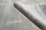 Kusový koberec Emerald geometric 1012 grey and gold - 160x220 cm