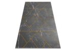 Kusový koberec Emerald geometric 1012 grey and gold - 80x150 cm