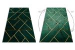 Kusový koberec Emerald geometric 1012 green and gold - 180x270 cm