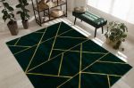 Kusový koberec Emerald geometric 1012 green and gold - 140x190 cm