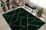 Kusový koberec Emerald geometric 1012 green and gold - 120x170 cm