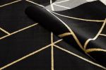 Kusový koberec Emerald geometric 1012 black and gold - 140x190 cm
