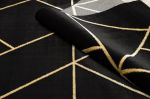 Kusový koberec Emerald geometric 1012 black and gold - 180x270 cm