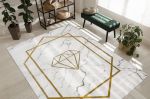 Kusový koberec Emerald diamant 1019 cream and gold - 140x190 cm