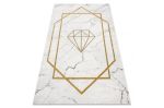 Kusový koberec Emerald diamant 1019 cream and gold - 200x290 cm