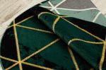Kusový koberec Emerald 1020 green and gold kruh - 160x160 (průměr) kruh cm