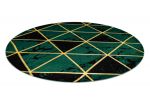 Kusový koberec Emerald 1020 green and gold kruh - 200x200 (průměr) kruh cm