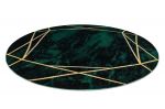Kusový koberec Emerald 1022 green and gold kruh - 120x120 (průměr) kruh cm