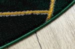 Kusový koberec Emerald 1022 green and gold kruh - 120x120 (průměr) kruh cm