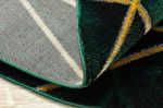 Kusový koberec Emerald 1022 green and gold kruh - 120x120 (průměr) kruh cm