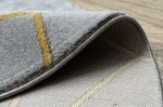 Kusový koberec Emerald 1022 grey and gold kruh - 160x160 (průměr) kruh cm