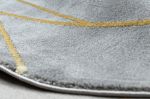 Kusový koberec Emerald 1022 grey and gold kruh - 160x160 (průměr) kruh cm