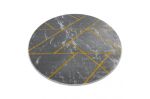 Kusový koberec Emerald geometric 1012 grey and gold kruh - 120x120 (průměr) kruh cm