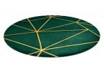 Kusový koberec Emerald 1013 green and gold kruh - 120x120 (průměr) kruh cm