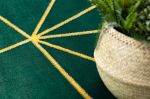 Kusový koberec Emerald 1013 green and gold kruh - 160x160 (průměr) kruh cm