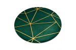 Kusový koberec Emerald 1013 green and gold kruh - 160x160 (průměr) kruh cm