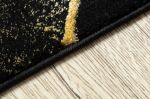 Kusový koberec Gloss 400B 86 3D geometric black/gold - 180x270 cm