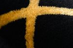 Kusový koberec Gloss 406C 86 geometric black/gold - 240x330 cm