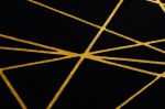 Kusový koberec Gloss 406C 86 geometric black/gold - 240x330 cm