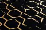 Kusový koberec Gloss 407C 86 glamour black/gold - 180x270 cm