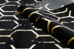 Kusový koberec Gloss 407C 86 glamour black/gold - 120x170 cm
