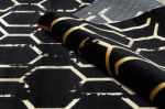 Kusový koberec Gloss 407C 86 glamour black/gold - 160x220 cm
