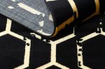 Kusový koberec Gloss 407C 86 glamour black/gold - 120x170 cm