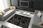 Kusový koberec Gloss 407C 86 glamour black/gold - 200x290 cm