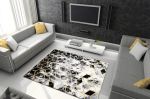 Kusový koberec Gloss 409A 82 3D cubes black/gold/grey - 80x150 cm