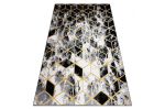 Kusový koberec Gloss 409A 82 3D cubes black/gold/grey - 240x330 cm