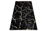 Kusový koberec Gloss 410A 86 3D mramor black/gold - 140x190 cm