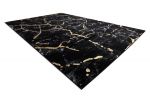 Kusový koberec Gloss 410A 86 3D mramor black/gold - 140x190 cm