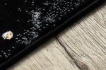 Kusový koberec Gloss 410A 86 3D mramor black/gold - 140x190 cm