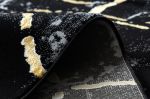 Kusový koberec Gloss 410A 86 3D mramor black/gold - 140x190 cm
