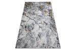 Kusový koberec Gloss 528A 58 3D mramor ivory/black - 80x150 cm