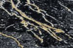Kusový koberec Gloss 529A 82 3D mramor black/grey - 140x190 cm