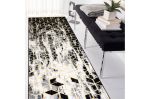 Běhoun Gloss 409A 82 3D cubes black/gold/grey - 80x300 cm