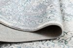 Kusový koberec Core W7161 Vintage rosette blue/cream and grey - 80x150 cm